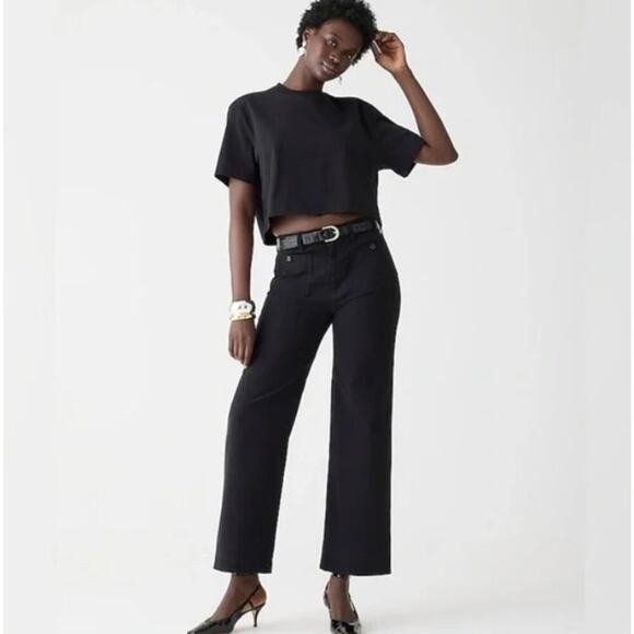 J. Crew Black Wide Leg Pants - Picture 1 of 6